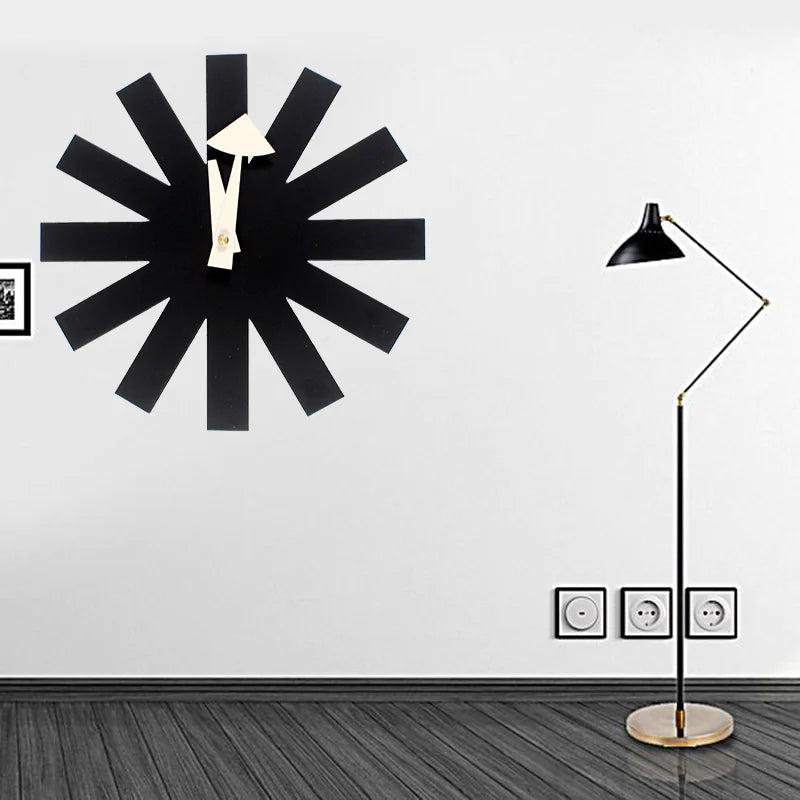 Classic Black Quartz Wall Clock - Nordic Home Decor