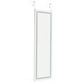 Miroir Mural LED Miroir Pleine Longueur Lumineux À 3 Couleurs Cadre En MDF 120 X 37Cm Blanc